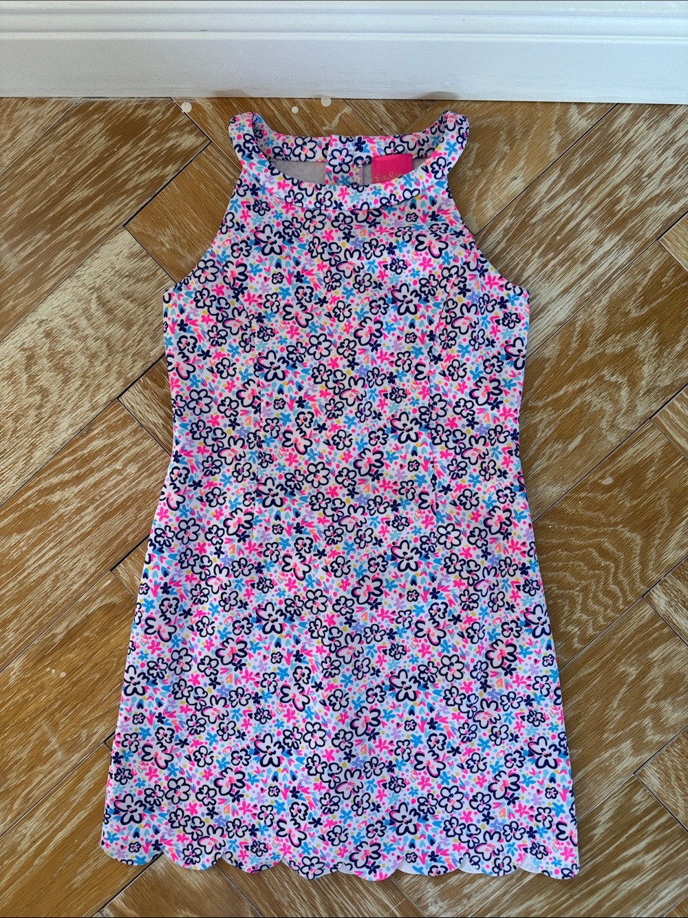 Lilly Pulitzer Pink Floral Girls Dress size 10